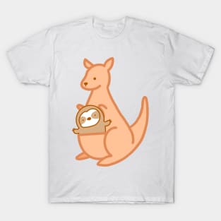 Cute Australian Kangaroo Sloth T-Shirt